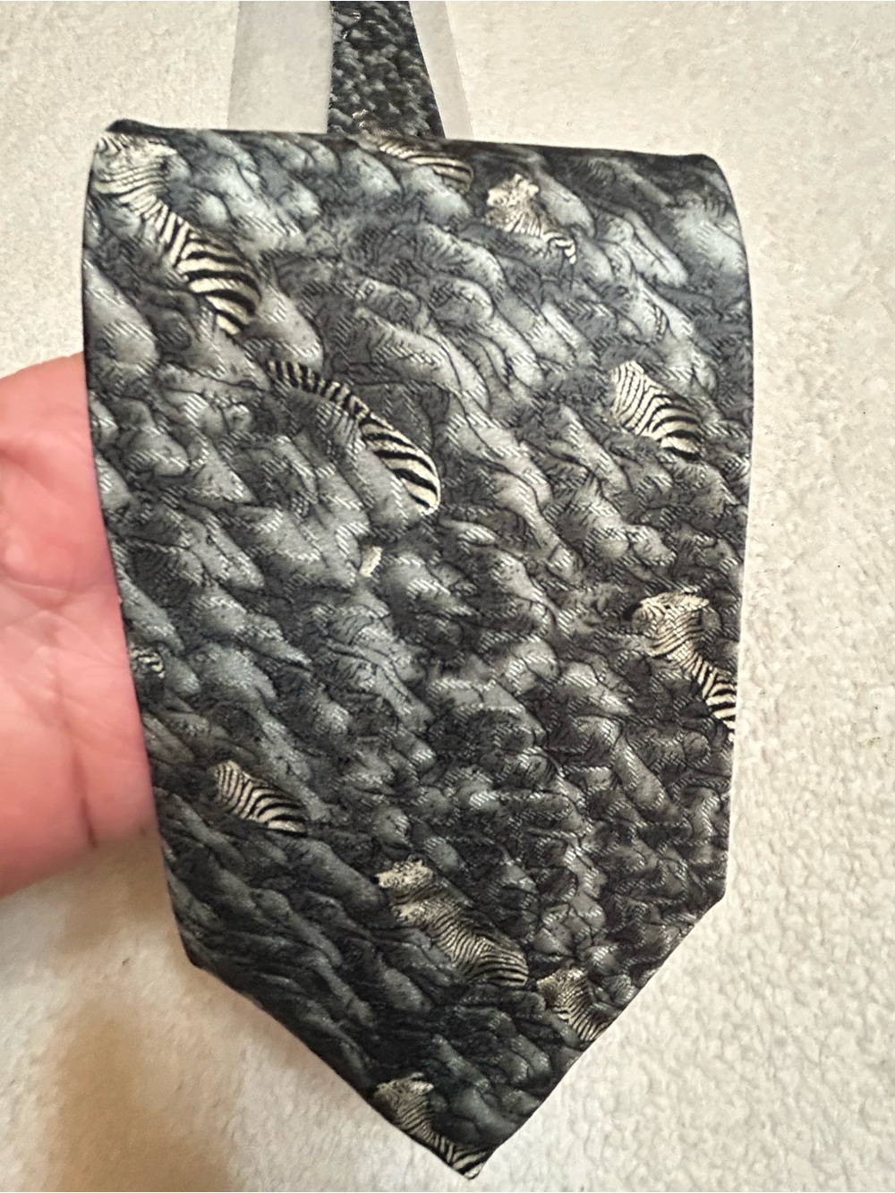 🎁3 for $30 - National Geographic Zebra Pattern Necktie